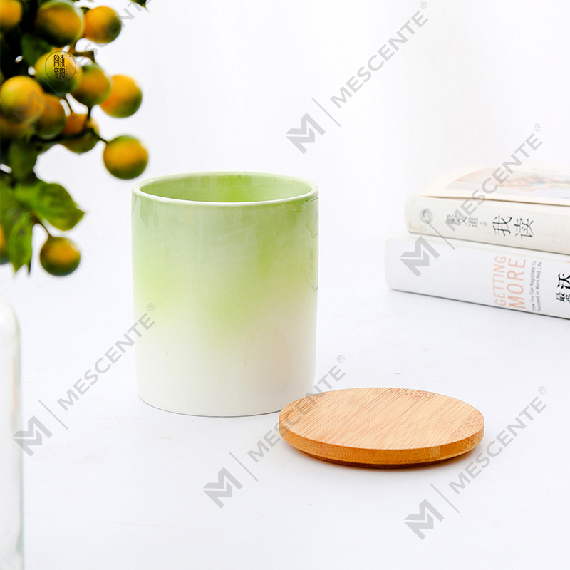 M&Scent Pribadong Label na Dekorasyon ng Bahay Mga Custom na Mabangong Kandila Sa Mga Ceramic Candle Jar