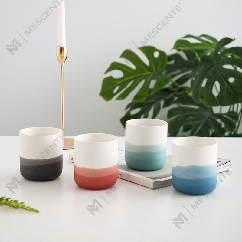 M&Scent Decorrative Ceramic Blue and White Vase Taper Tealight Candle Holder, Lantern at Candle Jars
