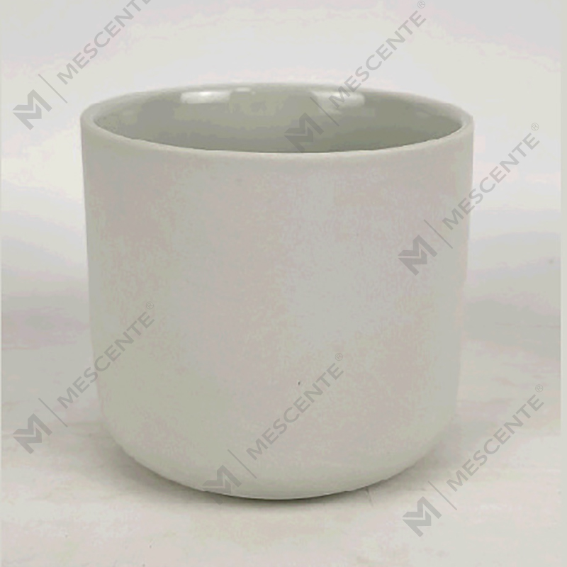 M&Scent Wholesale Custom Modern Large 3 Wick Silver White Frosted Christmas Candle Jar na May Takip ng Kawayan