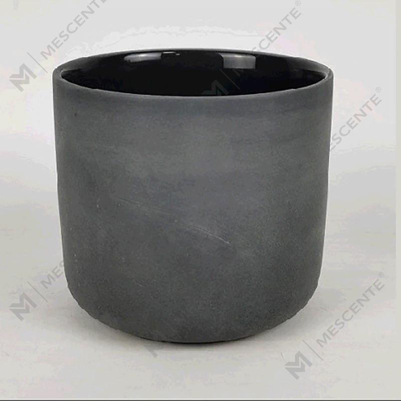 M&Scent Wholesale Custom Modern Large 3 Wick Silver White Frosted Christmas Candle Jar na May Takip ng Kawayan