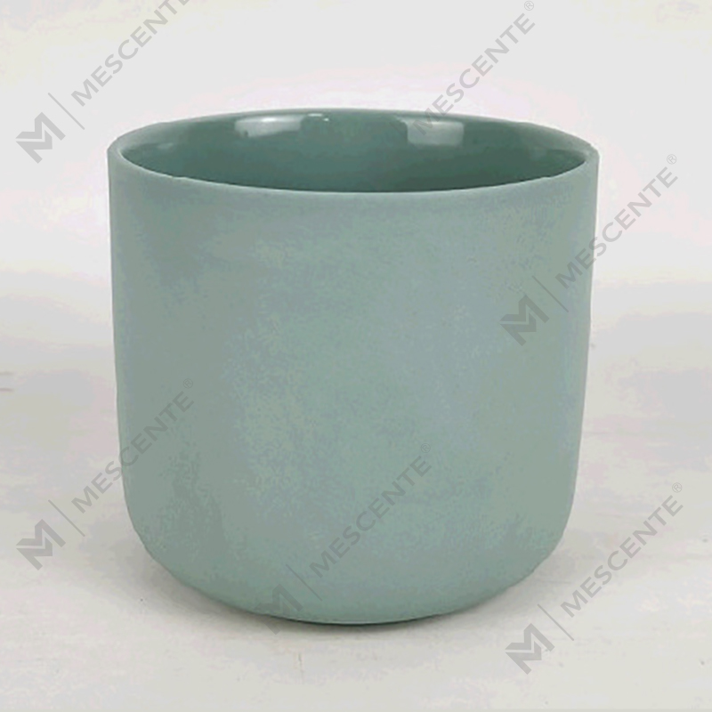 M&Scent Wholesale Custom Modern Large 3 Wick Silver White Frosted Christmas Candle Jar na May Takip ng Kawayan