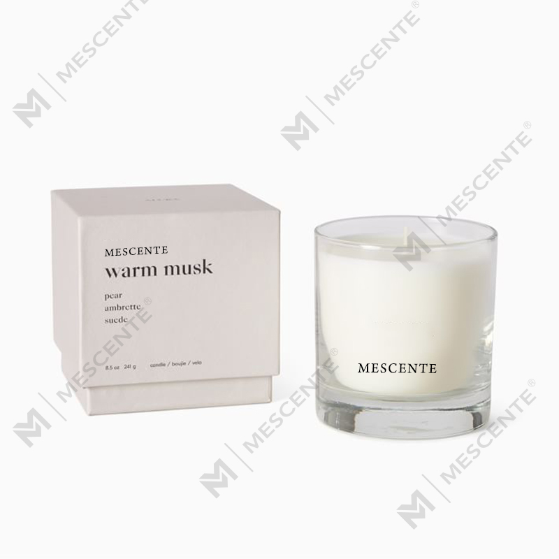I-customize ang Christmas White Barn Dry Flower Cake Scented Candle Set na May Takip