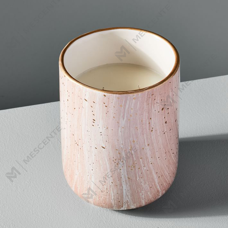 M&Scente White Ceramic Electric Fragrance Candle Wax Warmer para sa Spa at Aromatherapy