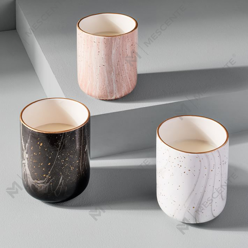 M&Scente White Ceramic Electric Fragrance Candle Wax Warmer para sa Spa at Aromatherapy