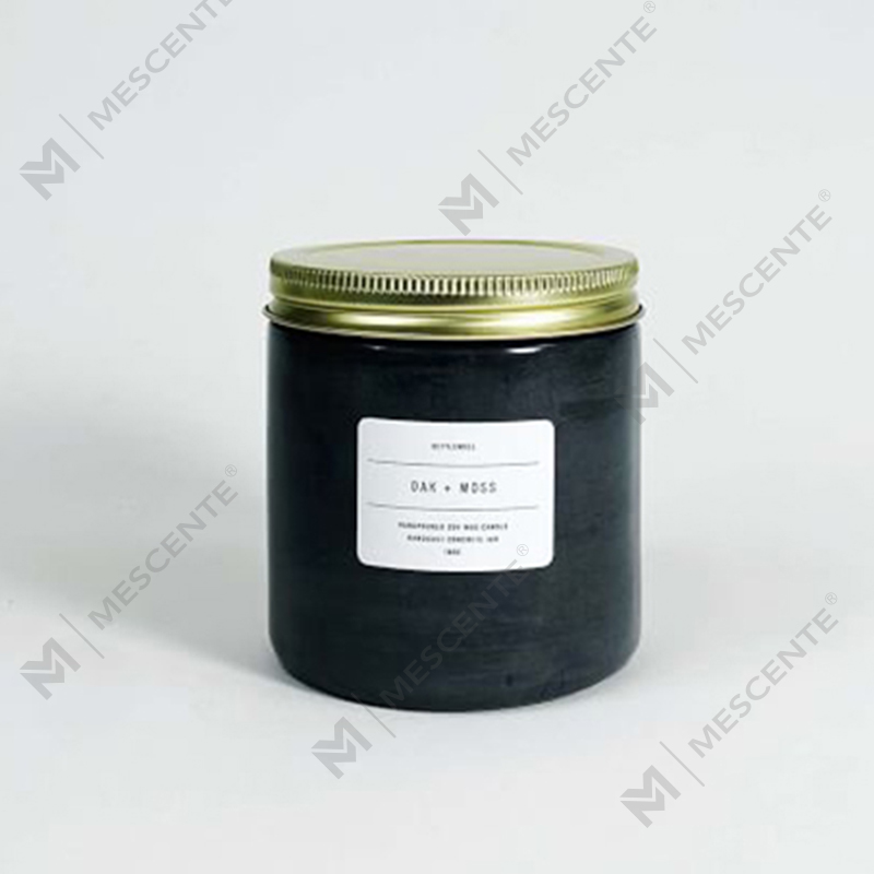 White Custom Concrete Jar Scented Candle na may Takip