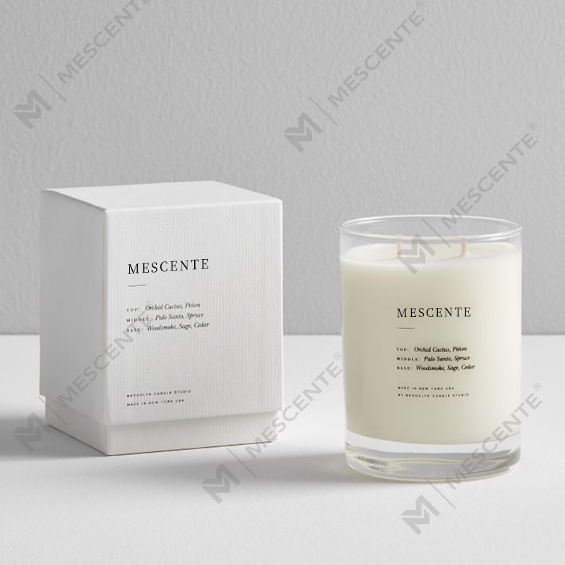 M&SENTE Bagong Produkto sa Dekorasyon sa Bahay Custom na 2 wick Mga Mabangong Kandila Sa Glass Jar