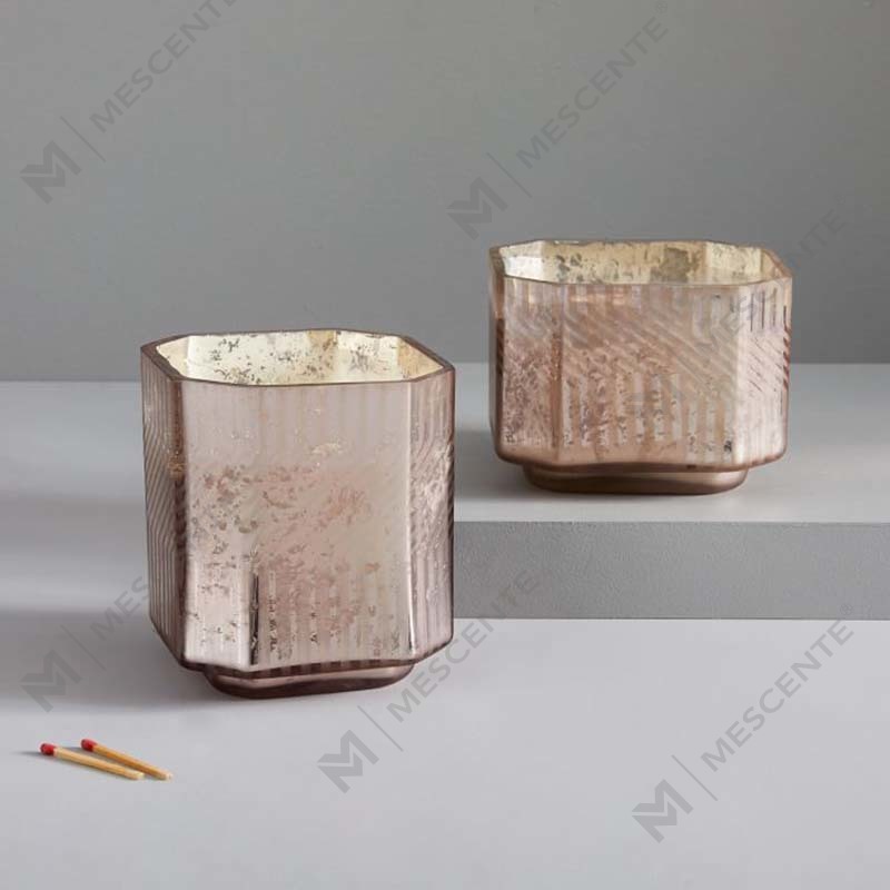 Pakyawan Custom na Murang Glass Paraffin Wax Religious Deco Mercury Scented Candles