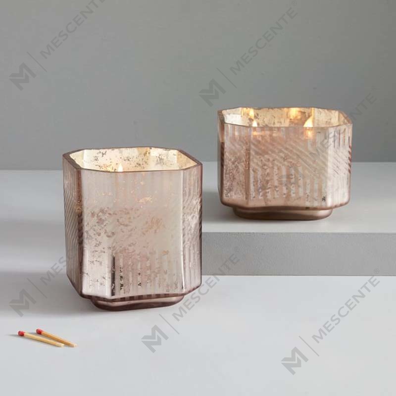Pakyawan Custom na Murang Glass Paraffin Wax Religious Deco Mercury Scented Candles