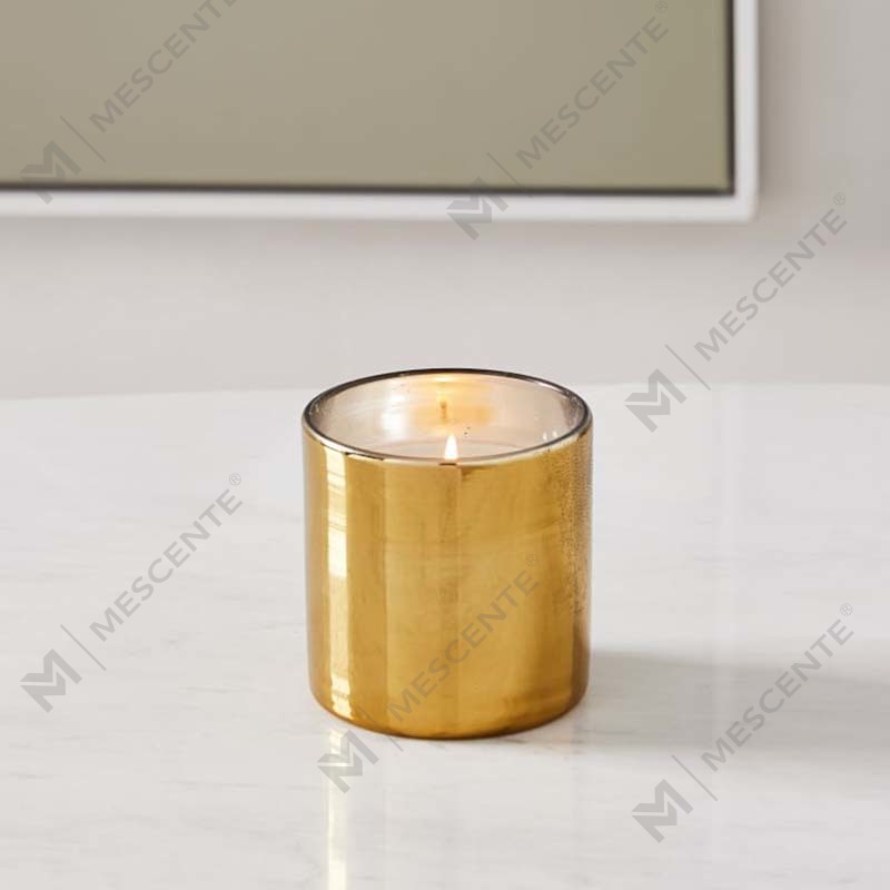 Amazon Luxury Custom Gold Print Logo Black Glass Jar Scented Soy Wax Candle Dekorasyon Set ng Regalo
