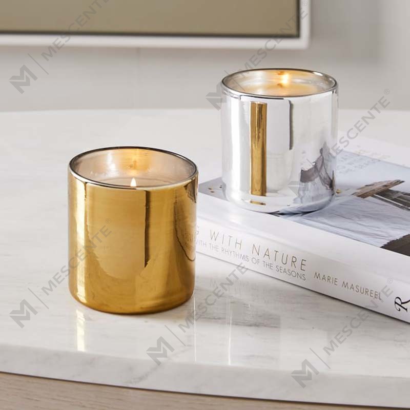 Amazon Luxury Custom Gold Print Logo Black Glass Jar Scented Soy Wax Candle Dekorasyon Set ng Regalo