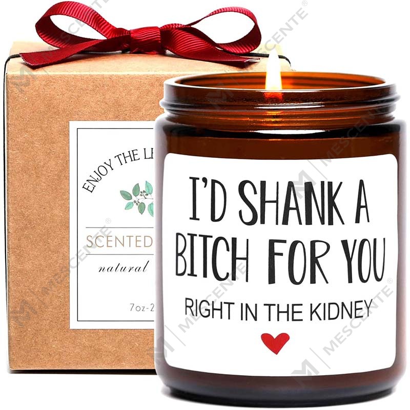 M&Scent 100% Natural Wax Christmas Scented Candle para sa Home Gift Set, Scented Candle Sa Glass Jar na May Takip ng Metal