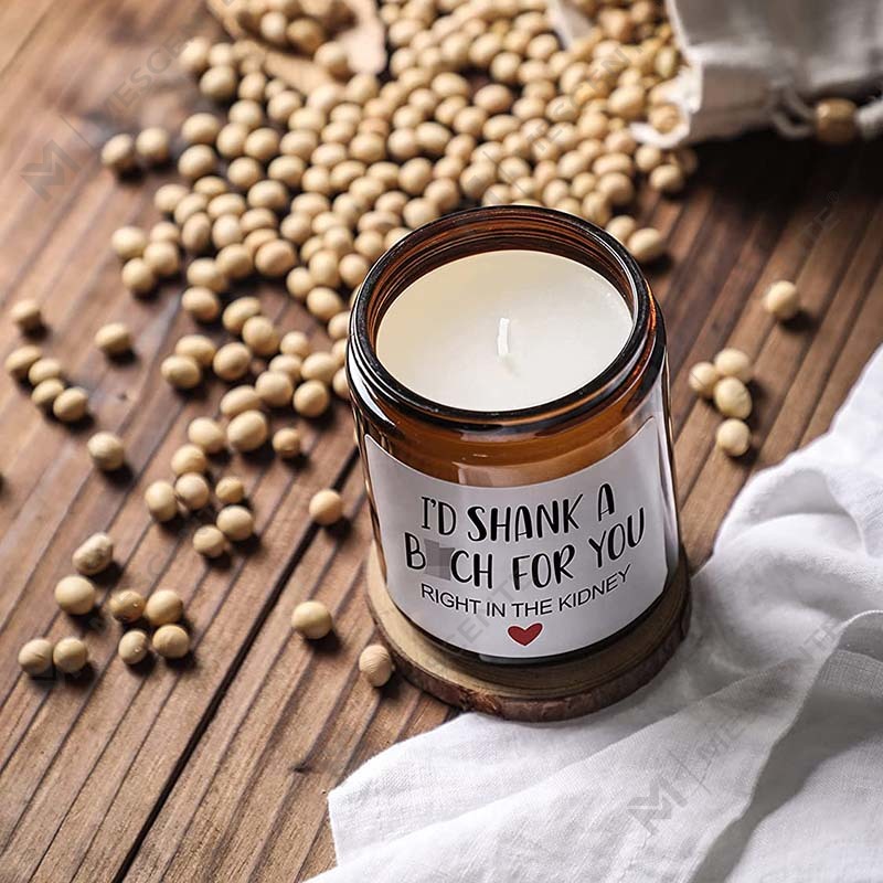 M&Scent 100% Natural Wax Christmas Scented Candle para sa Home Gift Set, Scented Candle Sa Glass Jar na May Takip ng Metal