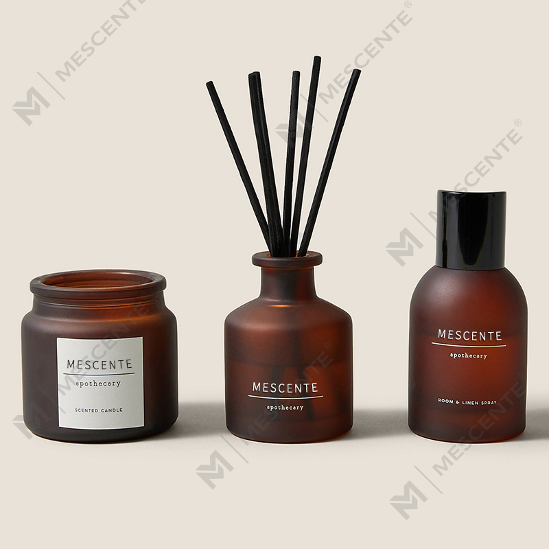 luxury custom private label clear glass candle holder scented soy wax candles na may takip