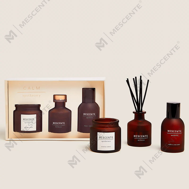 luxury custom private label clear glass candle holder scented soy wax candles na may takip