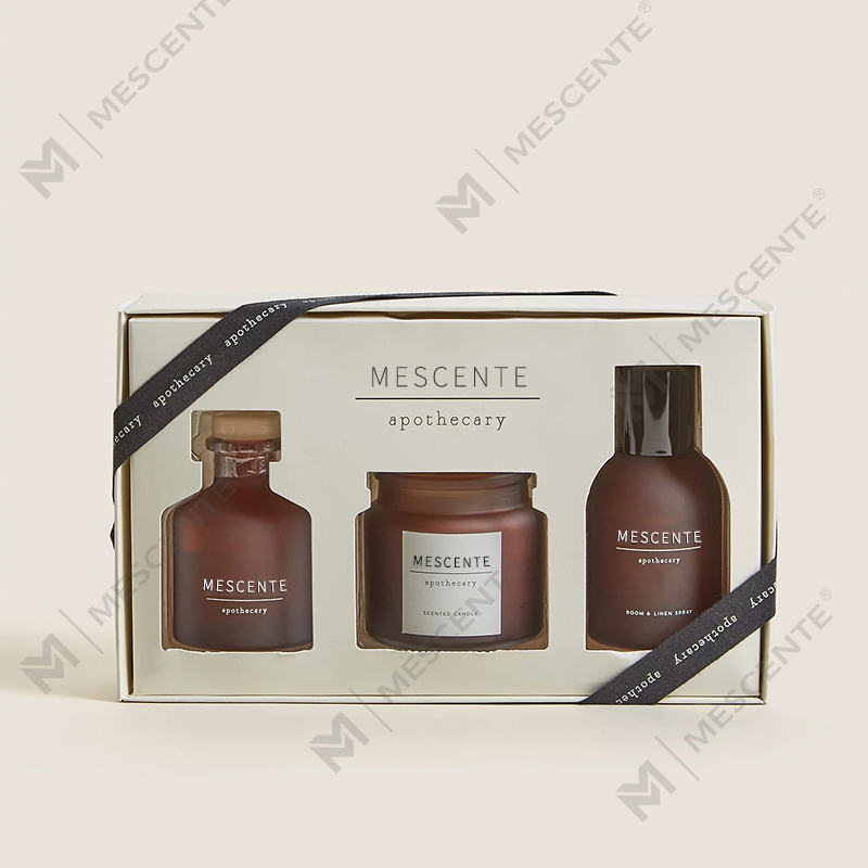 luxury custom private label clear glass candle holder scented soy wax candles na may takip