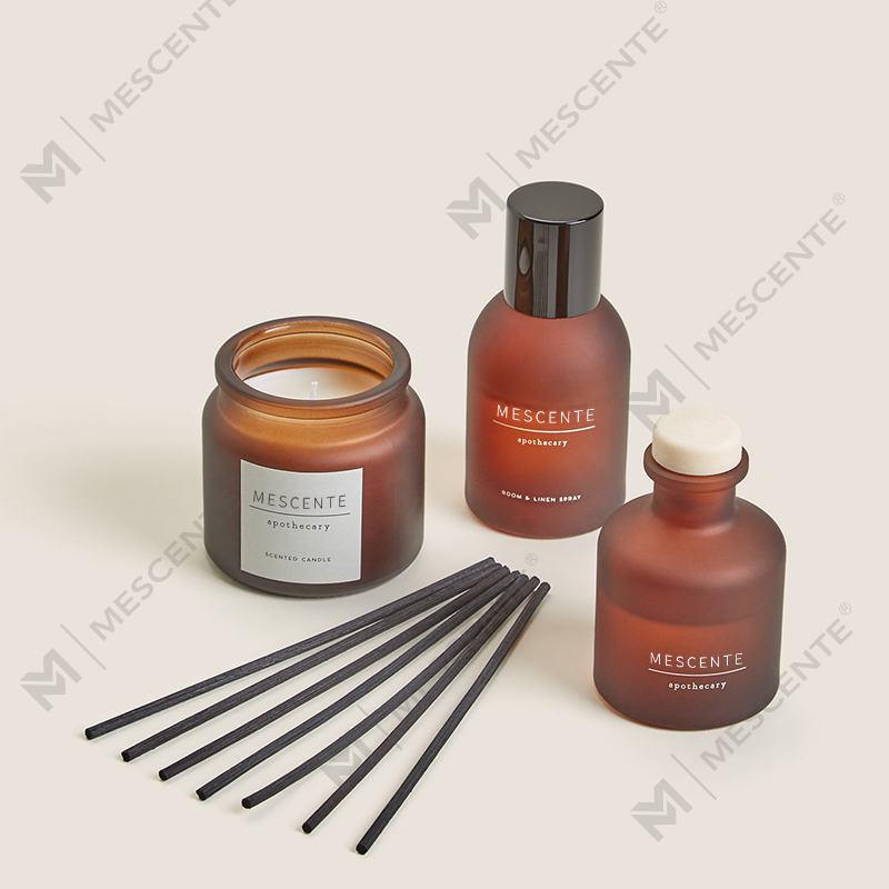 luxury custom private label clear glass candle holder scented soy wax candles na may takip