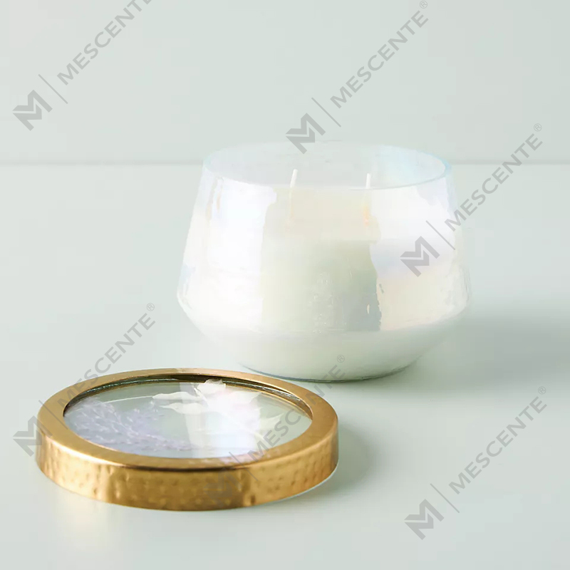 Wholesale Customized Pribadong Label Dekorasyon ng Bahay Clear Glass Strong Scented Candles