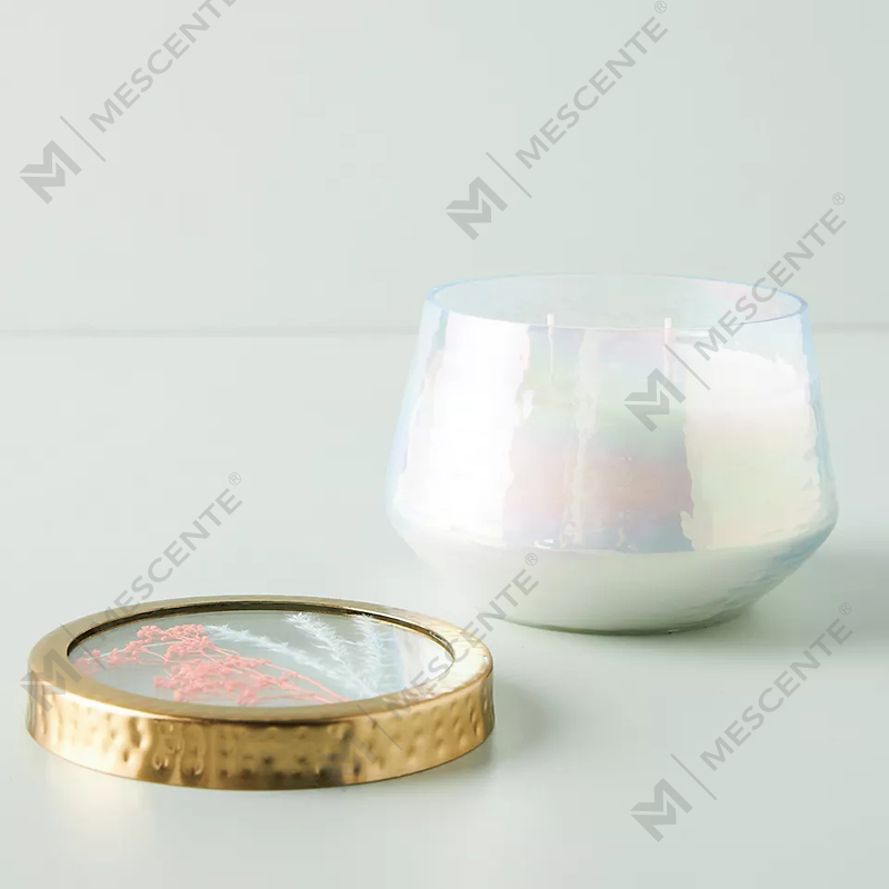 Wholesale Customized Pribadong Label Dekorasyon ng Bahay Clear Glass Strong Scented Candles
