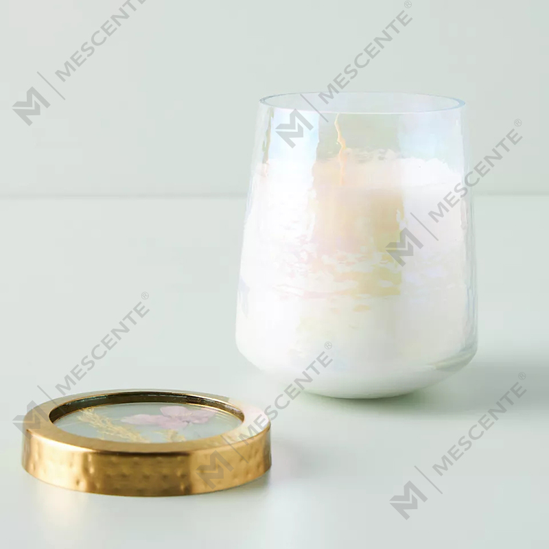 Wholesale Customized Pribadong Label Dekorasyon ng Bahay Clear Glass Strong Scented Candles