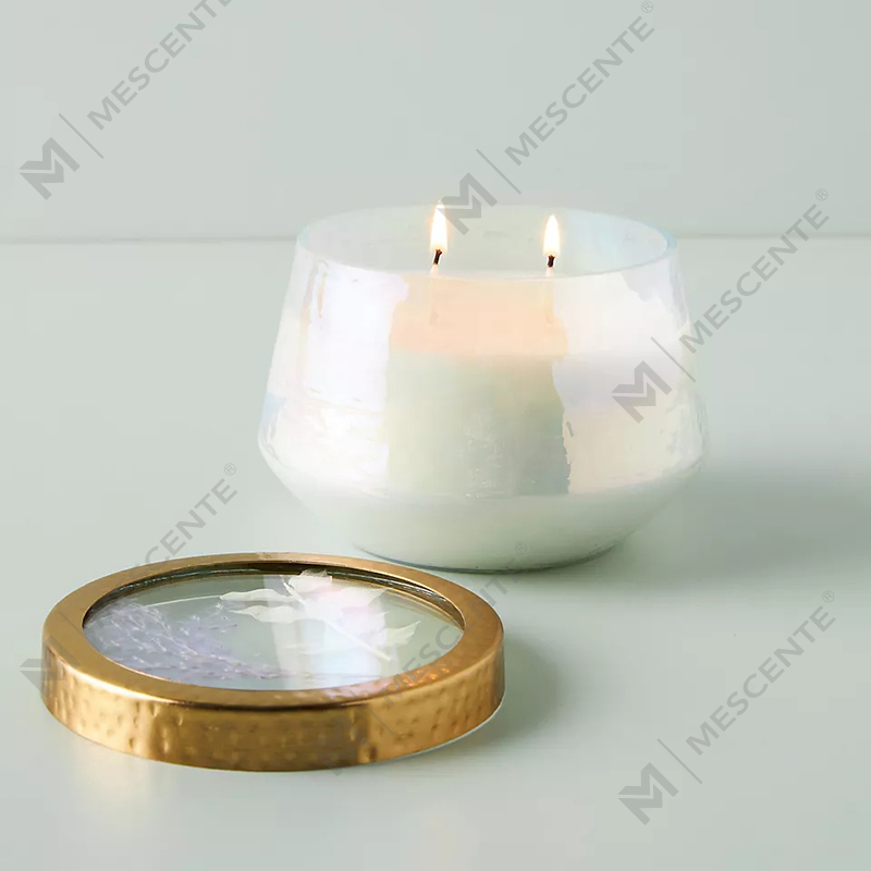 Wholesale Customized Pribadong Label Dekorasyon ng Bahay Clear Glass Strong Scented Candles