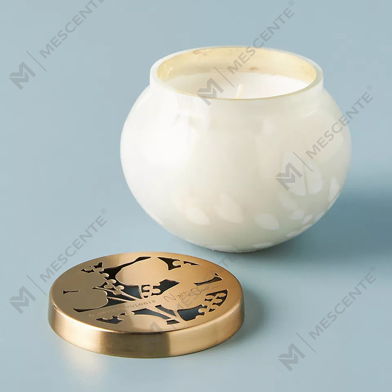 M&scent Pribadong Label Custom na Dekorasyon sa Bahay Mamahaling Glass Candle Jars Soy Wax Scented Candles na May Takip
