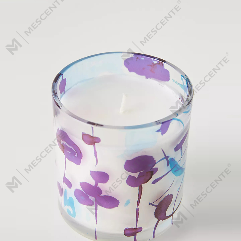 M&Scent Luxury Custom na Dekorasyon Pribadong Label 3 Wick A Sunday Painter Glass Crystal Scented Soy Wax Candles