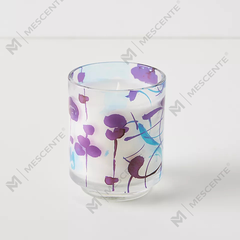 M&Scent Luxury Custom na Dekorasyon Pribadong Label 3 Wick A Sunday Painter Glass Crystal Scented Soy Wax Candles