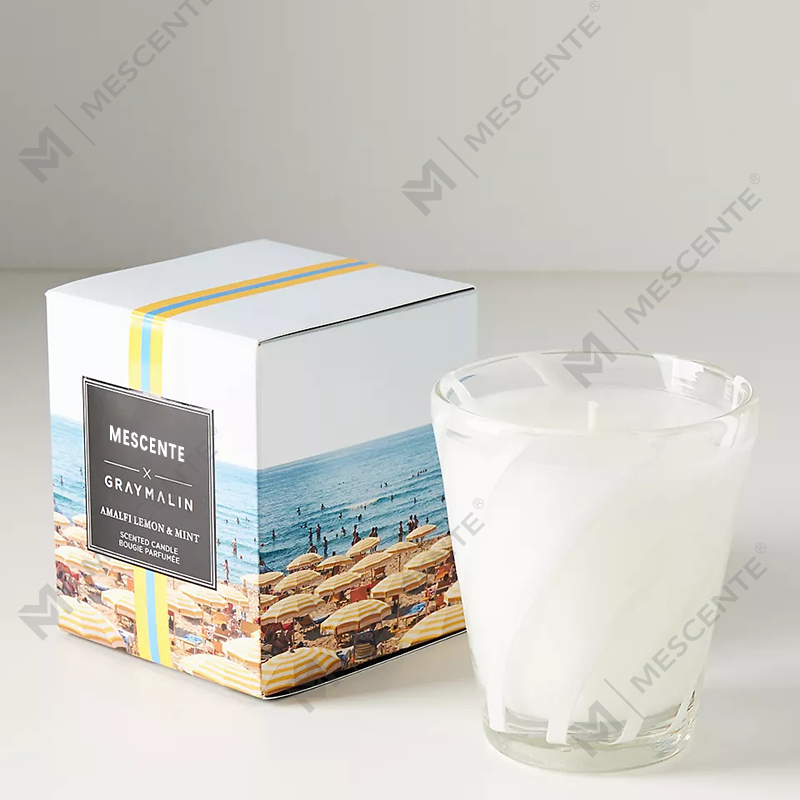 M&Scent Luxury White Soy Wax Personalized Logo Wedding Scented Candles