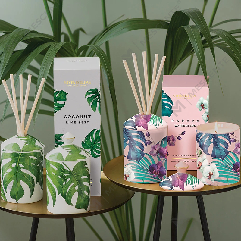 M&Scent Special Design Color Urban Botanics Tumbler Candle na may Folding Box