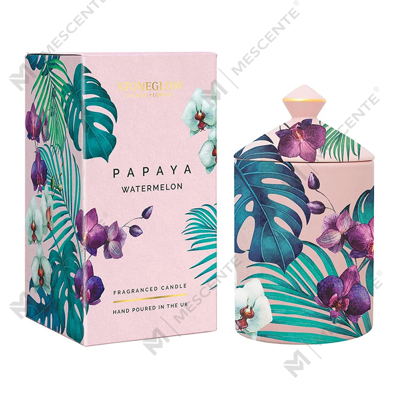 M&Scent Special Design Color Urban Botanics Tumbler Candle na may Folding Box