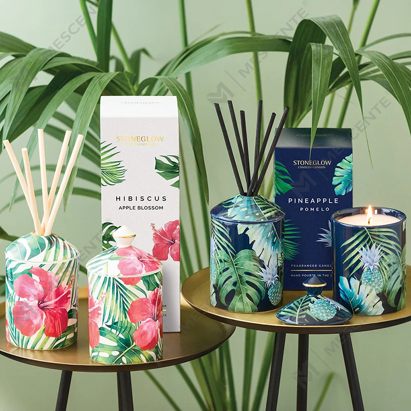 M&Scent Special Design Color Urban Botanics Tumbler Candle na may Folding Box