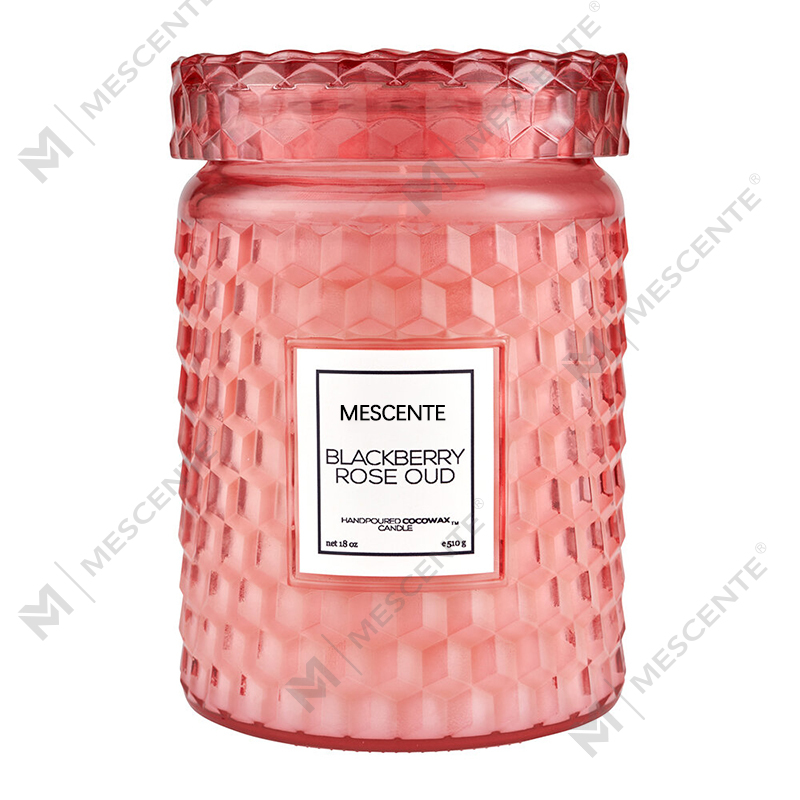 M&Scent Custom na Dekorasyon ng Pasko Blackberry Rose Oud Icon Candle
