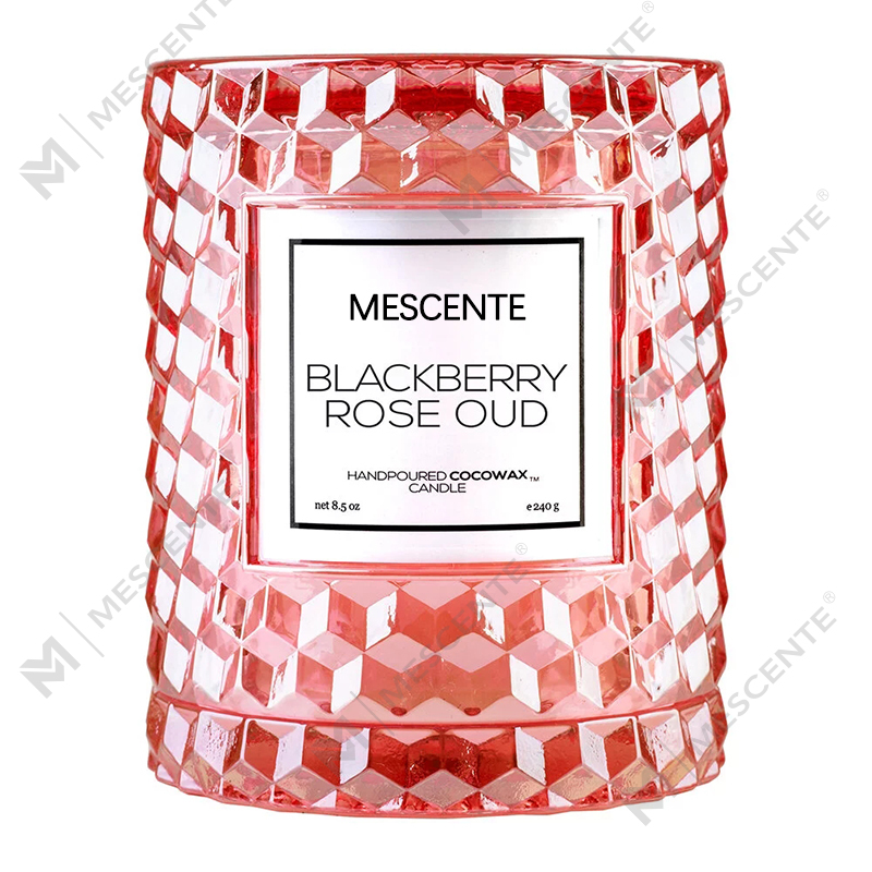 M&Scent Custom na Dekorasyon ng Pasko Blackberry Rose Oud Icon Candle