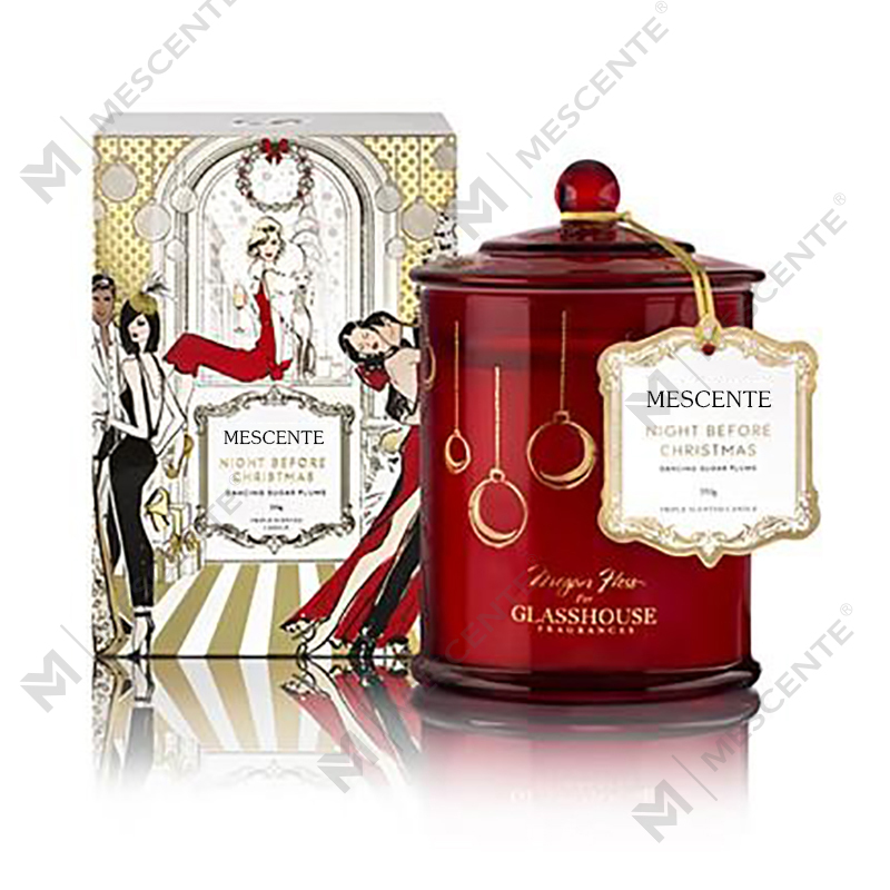 M&Scent Wholesale Luxury Custom Private Label Christmas Domed Jar Mga Mabangong Soy Candle na May Takip